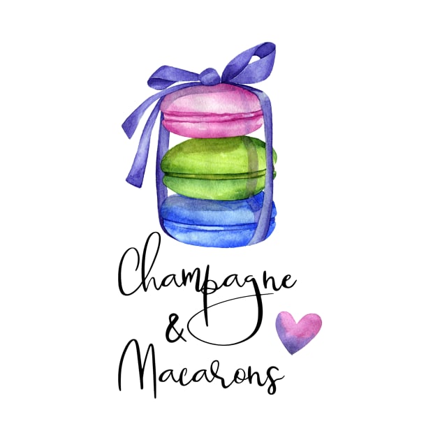 Champagne and Macarons by ColorFlowCreations