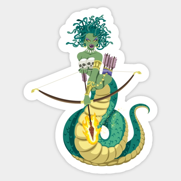 Medusa Gorgon Goddess Sticker