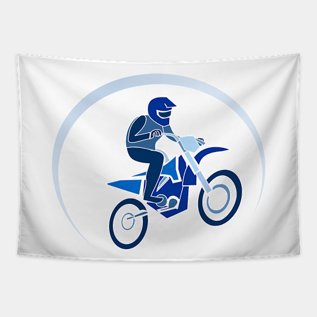 Dirt Bike Tapestry by GoshaDron