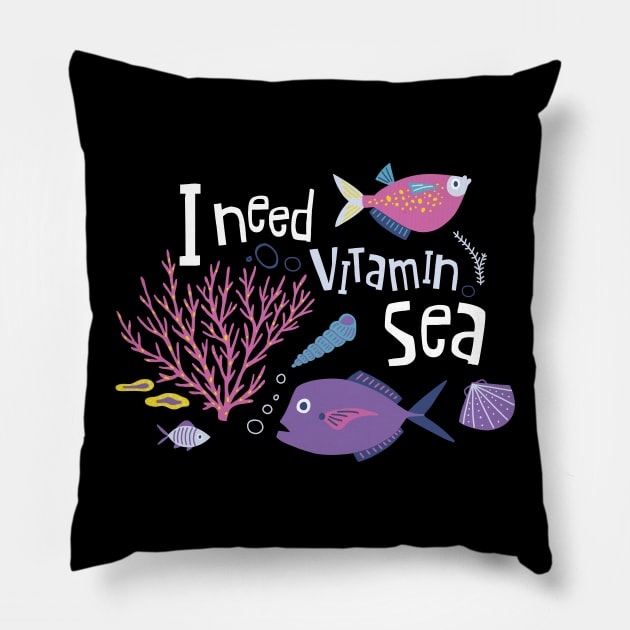 I need vitamin Sea Pillow by yuliia_bahniuk