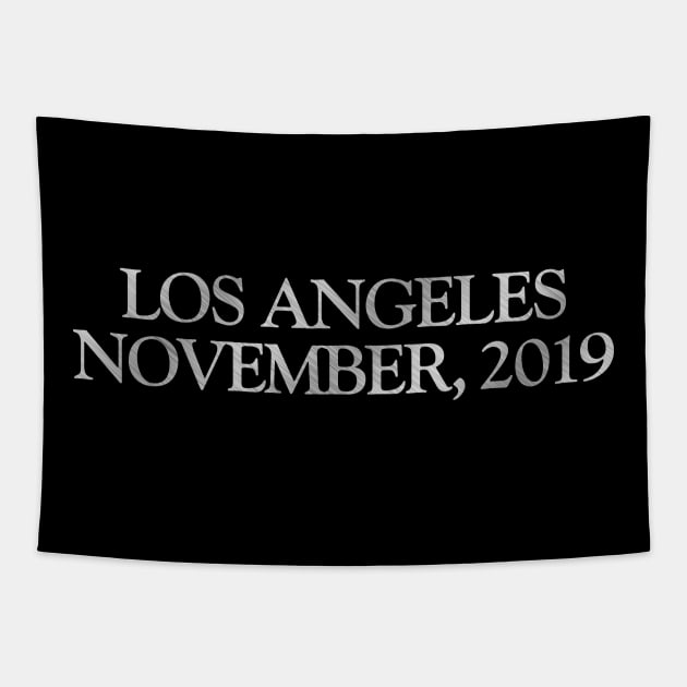 Los Angeles November 2019 Tapestry by Curvy Space Retro