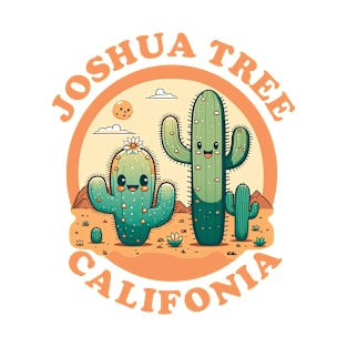 Joshua Tree California Cute Kawaii Desert Cactus Couple T-Shirt