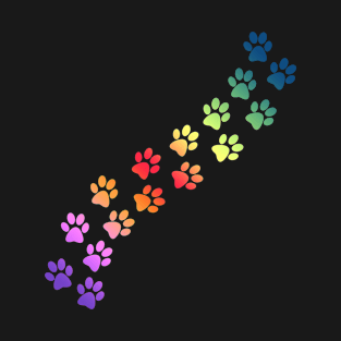 LGBT Rainbow Paws T-Shirt