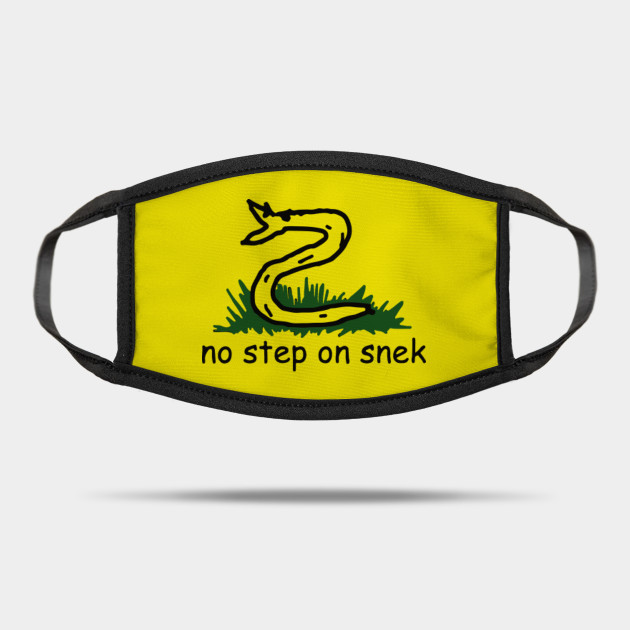 No Step On Snek Meme Mask Teepublic