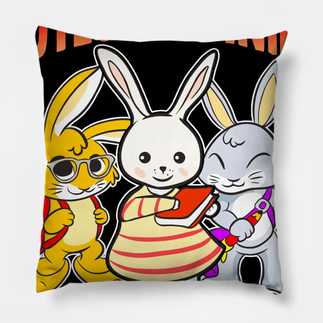 Easter T-Shirt for Teacher I teach the cutest Bunnies Gift Pillow by Dr_Squirrel