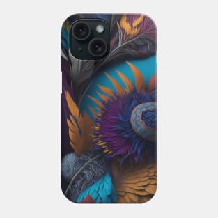 Kaleidoscope of feathers pattern Phone Case