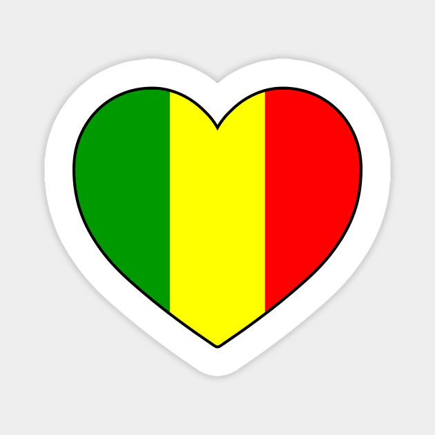 Heart - Mali Magnet by Tridaak