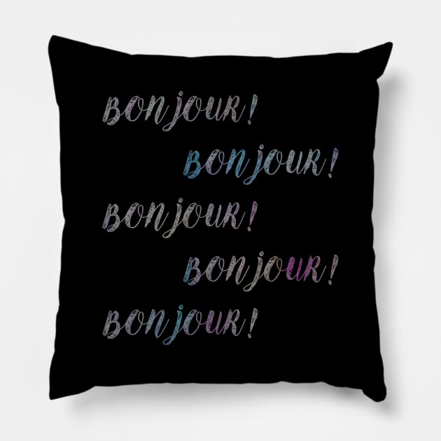 Bonjour! Bonjour! Pillow by FandomTrading