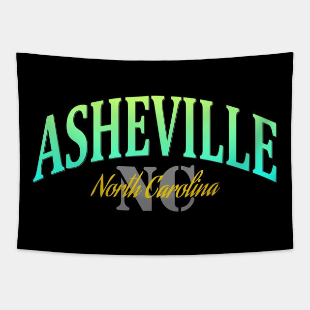 City Pride: Asheville, North Carolina Tapestry by Naves