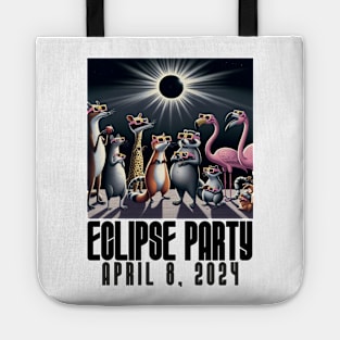 Eclipse 2024 Watch Party Funny Animals - Solar Event, Solar Eclipse April 8 2024, Totality Tote