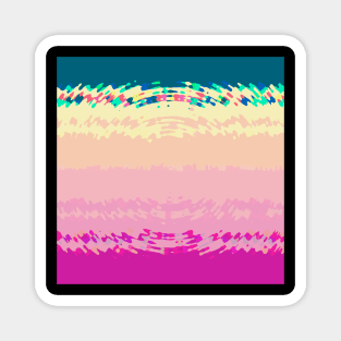 Waves Of Soft Colors Magnet