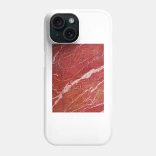 Red marble stone Phone Case