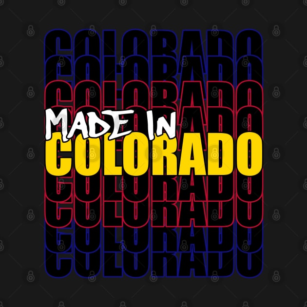 Made in Colorado Typography State Flag by That5280Lady