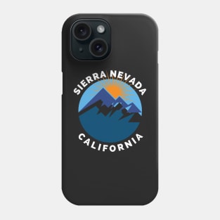 Sierra Nevada California - Sierra Nevada Ski Snowboard Mountain California Yosemite Travel Phone Case