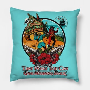 The Pirate King and his Treasure in the Caribbean Pillow