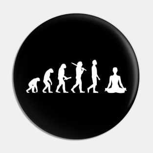 Funny Yoga Evolution Gift For Yogis Pin