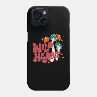 Wild Heart Retro 70s Doodle Phone Case