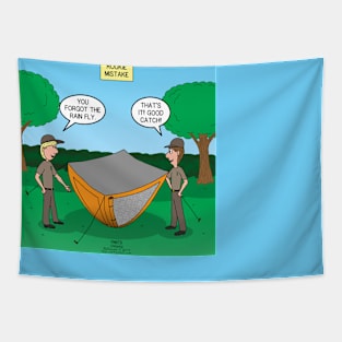 Camping Rookie Mistake Tapestry