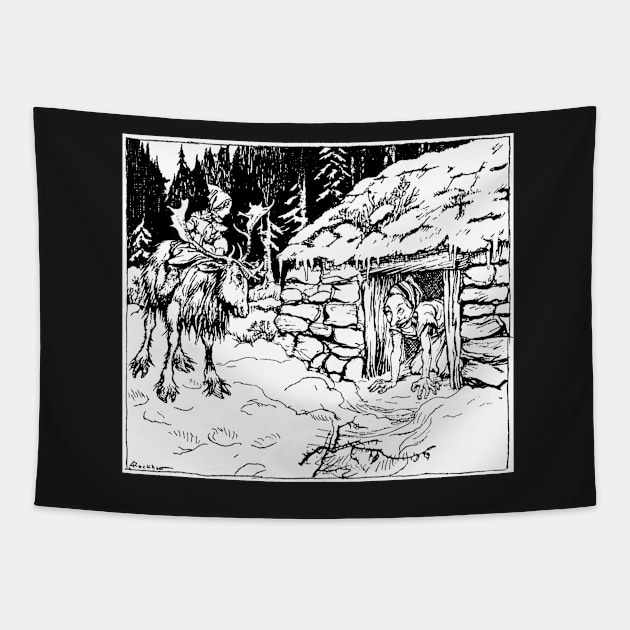 The Snow Queen - Arthur Rackham Tapestry by forgottenbeauty