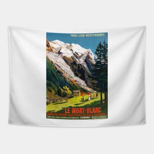 Vintage Travel Poster France Le Mont Blanc Tapestry