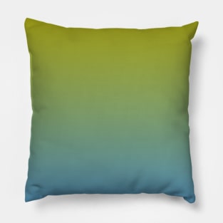 Yellow green blue design Pillow