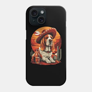 Basset Hound Dog Cinco De Mayo Phone Case