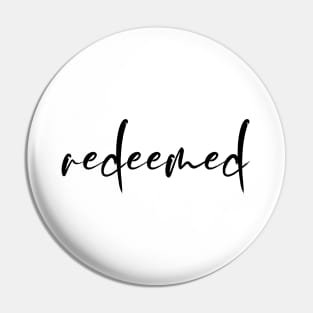 Redeemed Pin