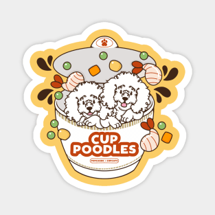 Cup Poodles Magnet