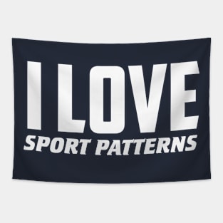 I Love Sport Patterns Tapestry