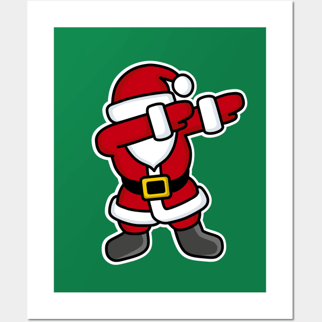 Dab / dabbing / dabbing' Santa Claus - Santa Claus - Posters and Art Prints