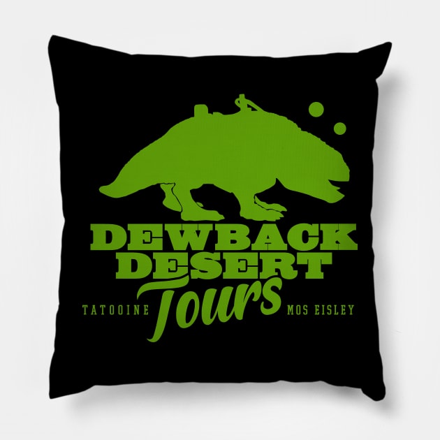 Dewback Desert Tours Pillow by MindsparkCreative