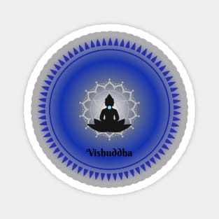 Vishuddha, Throat Chakra. Meditative, Mindfulness. Magnet