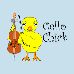 Cello Chick Text T-Shirt