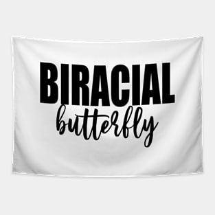 Biracial Butterfly (Black) Tapestry