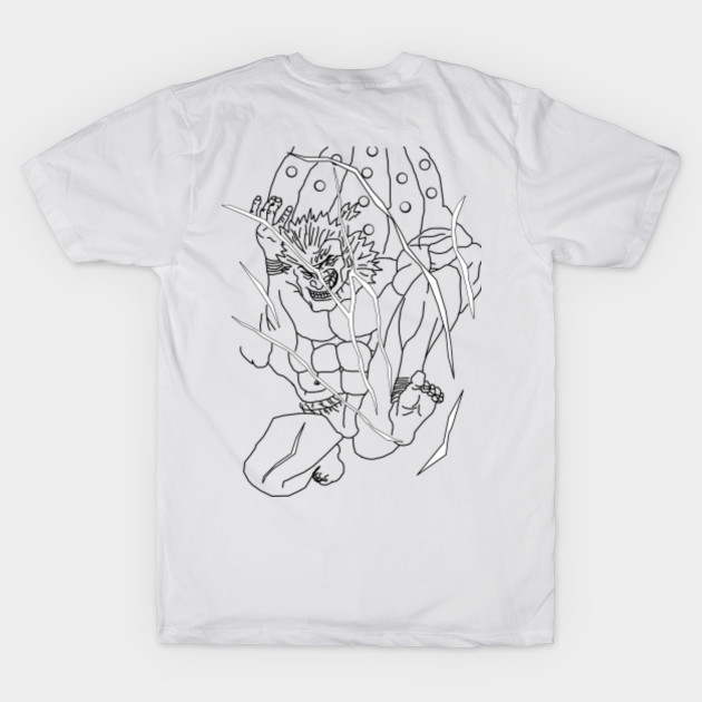 Baki Back Tattoo Kaoru Tattoo Baki Baki Dou T Shirt Teepublic Uk kaoru tattoo baki