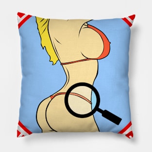 Official Bikini Inspector Funny Spring Break 2024 Pillow