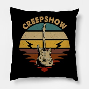 Vintage Guitar Beautiful Name Creepshow Personalized Pillow