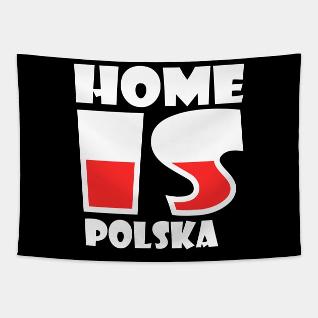 Home is Polska Tapestry by Milaino