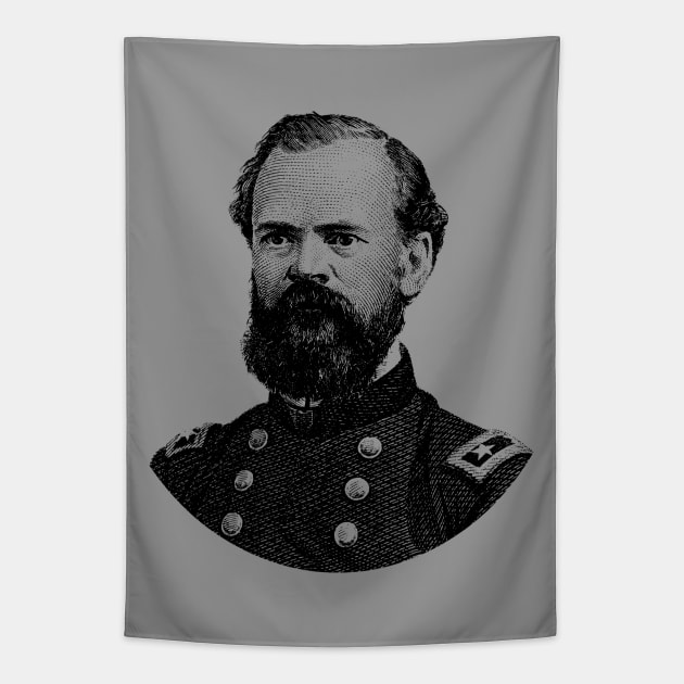 General James McPherson - Union Civil War Tapestry by warishellstore