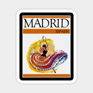 Madrid Spain Vintage Travel Advertising Print Magnet