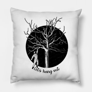 Astronaut hanging out Pillow