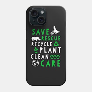 Happy Earth Day 51th nniversary Rescue Pant Goba Warmin Phone Case