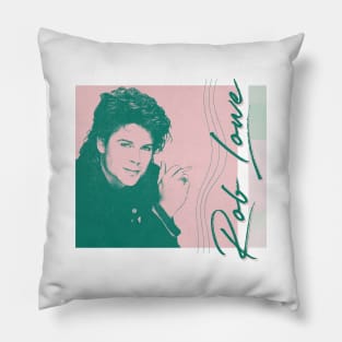 Rob Lowe / / / 80s Aesthetic Fan Art Design Pillow