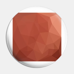 Burnt Sienna Orange Abstract Low Polygon Background Pin