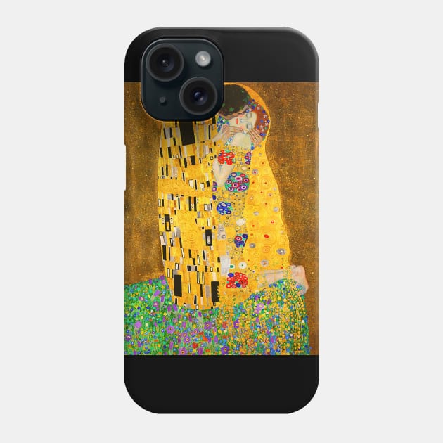 Gustav Klimt The kiss famous art painting Phone Case by CONCEPTDVS