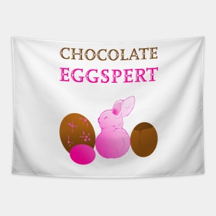 Funny Easter Design for Chocolate Egg Lovers Tapestry