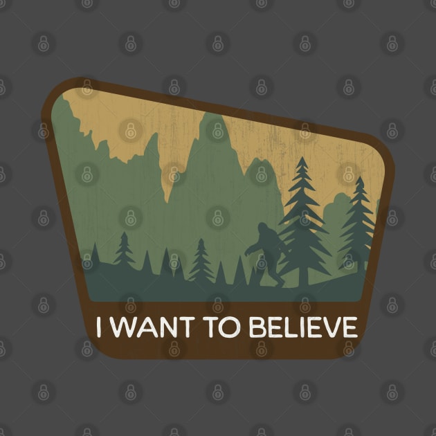 Sasquatch Wants to Believe by fatbastardshirts