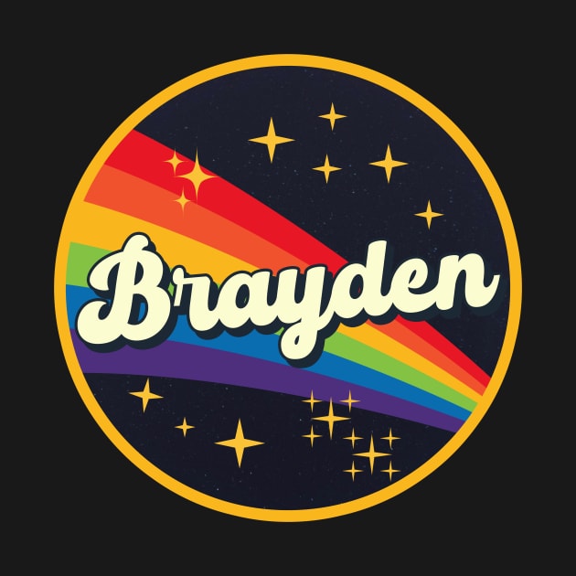 Brayden // Rainbow In Space Vintage Style by LMW Art
