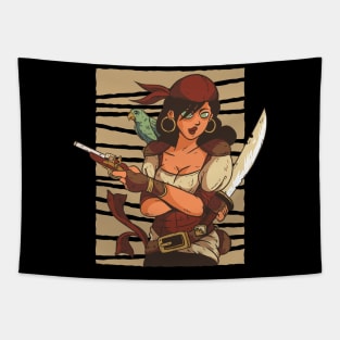 Female Pirate Tapestry