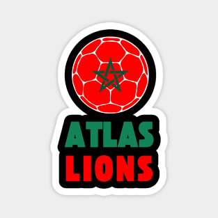 Atlas Lions Africa Morocco vs Portugal Football Hakim Ziyech Yassine Bounou England France Croatia Argentina Netherlands Magnet